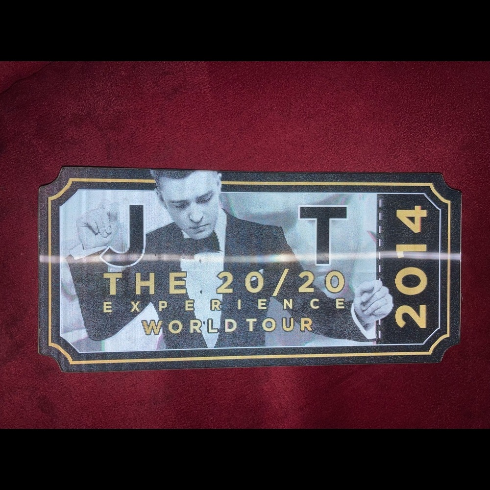 Justin Timberlake VIP Commemorative from August 2014